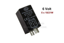 Přerušovač blinkrů 6V 2/4 x100W pět pólů