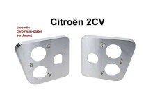 Chromované plastové podložky pod zadním světlem - sada