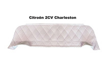 Polička z světle šedého veluru - Charleston