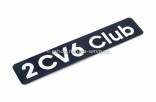 Typový štítek 2CV6 Club 