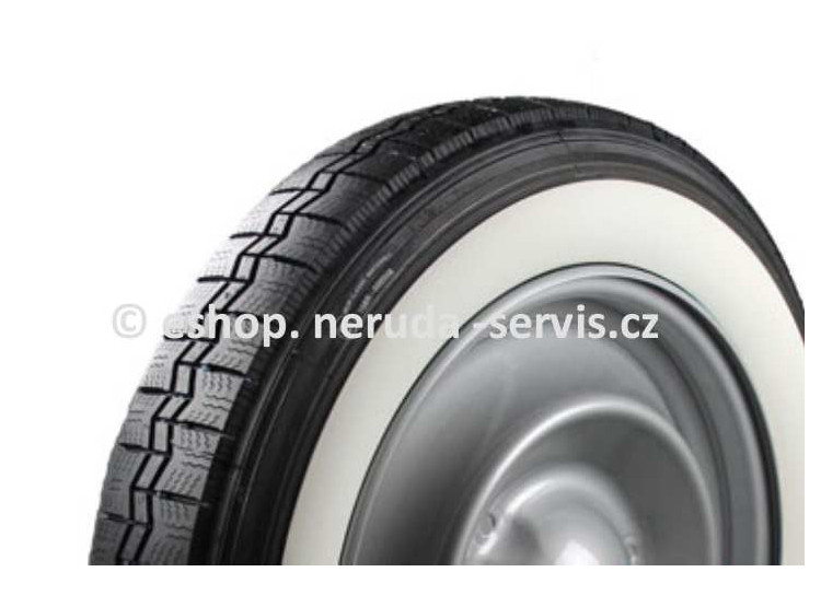 Pneumatika MICHELIN 125R15 62S s bílým bokem 4cm