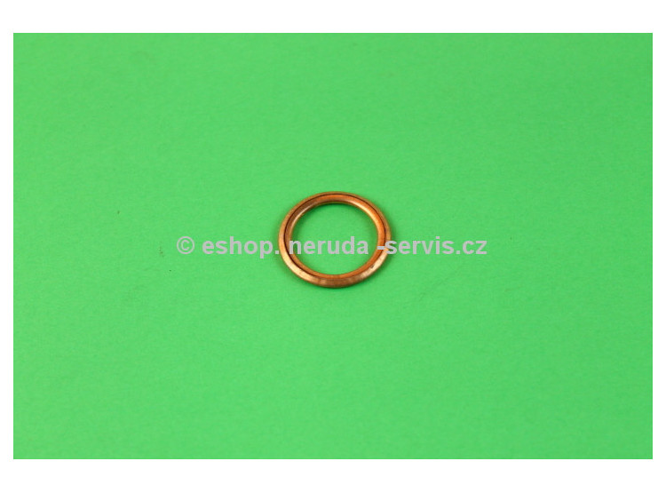 Podložka těsnící měděná na výpustní šroub Rozměr 16,3x22x2mm