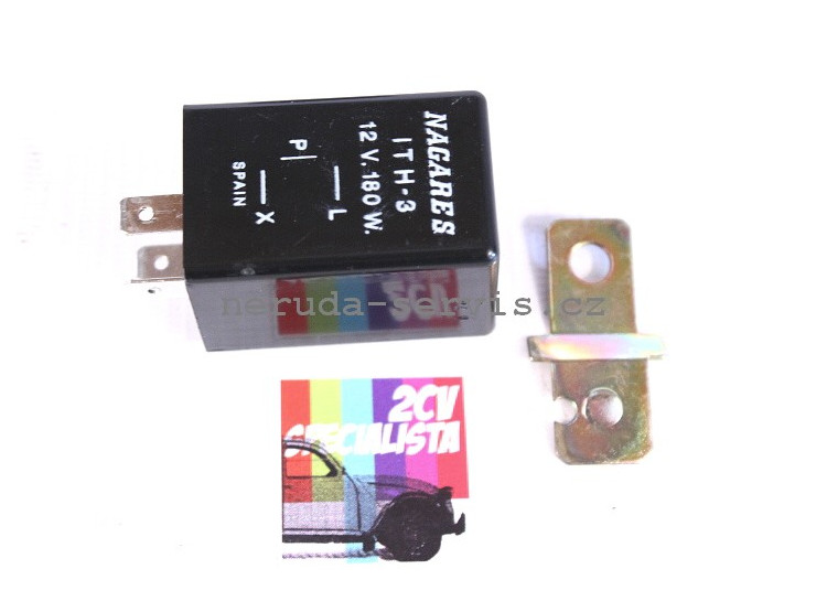 Přerušovač blinkrů 12V 2x21W tři póly