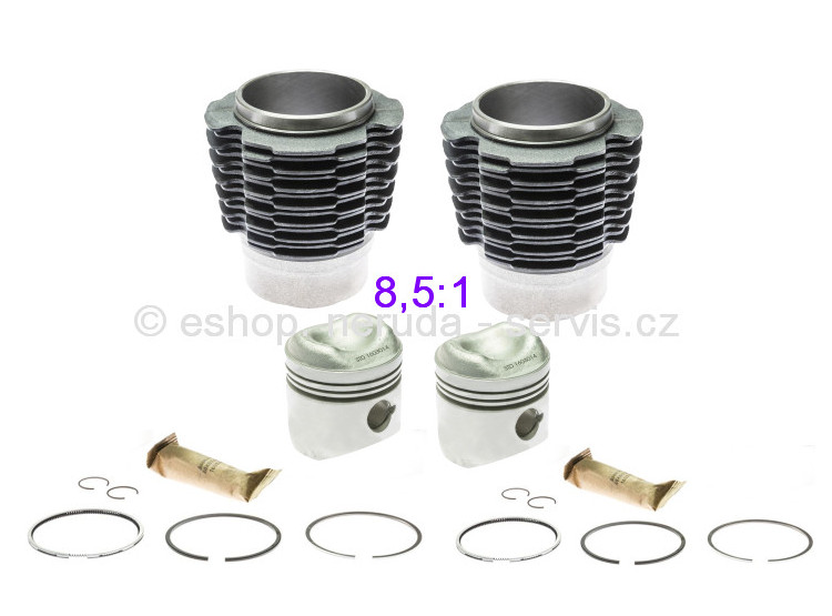 Sada pístů a válců pro motor 602ccm, (597ccm) 8,5:1