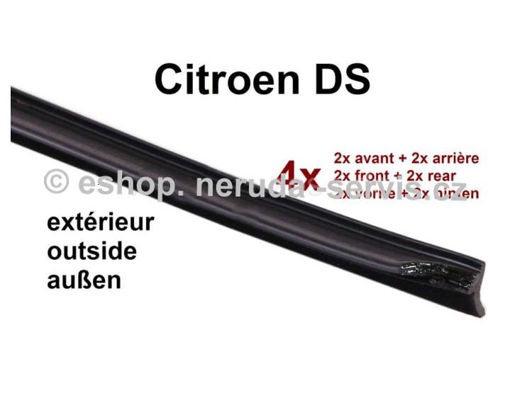 Těsnící gumy oken vnější, sada - DS