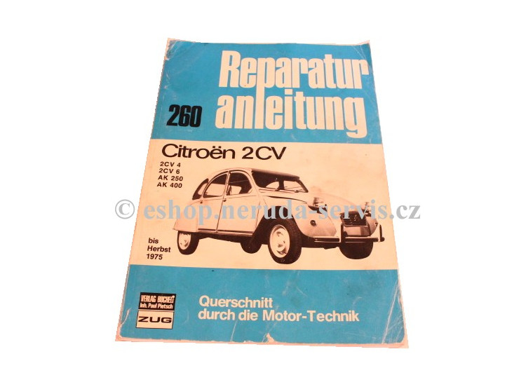 Dílenská příručka 2CV Alt - německy, použitá