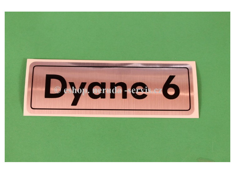 Dyane 6 - Typový štítek