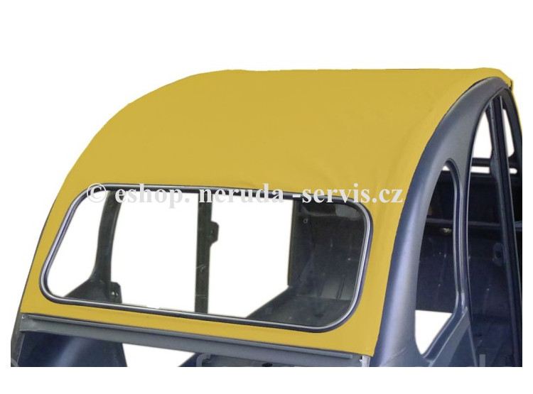 Střecha žlutá kompletní s oknem - 2CV CLUB