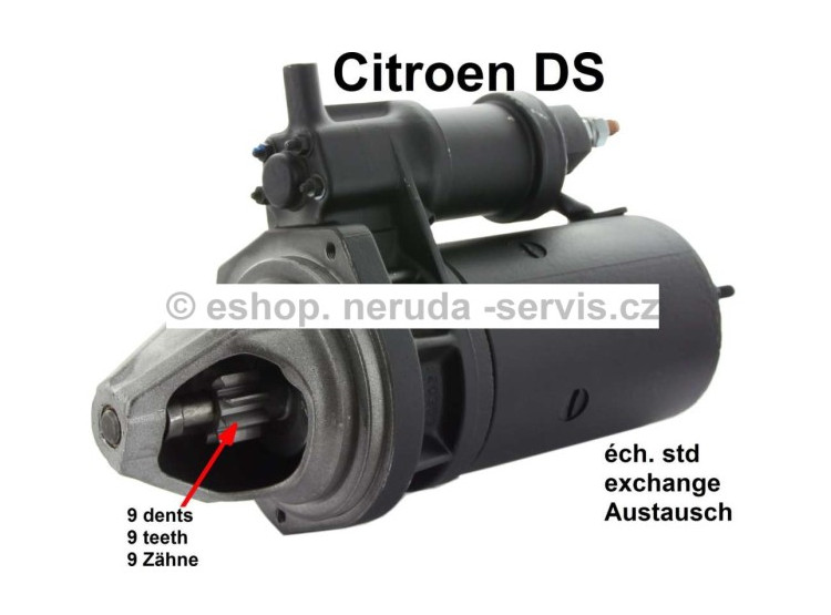 Startér 12V 9 zubů - DS