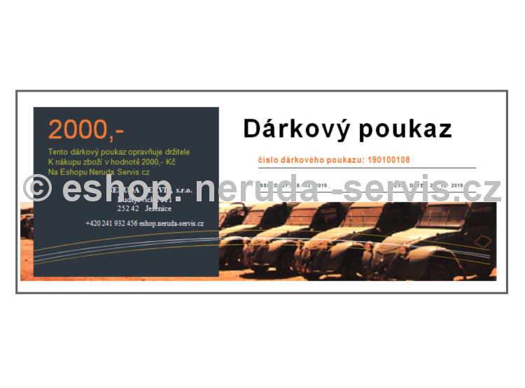 Dárkový poukaz - Nákup zboží
