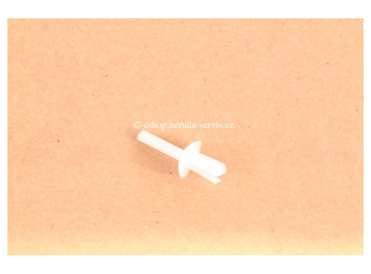 Nýt plastový, bílý.3.5mm