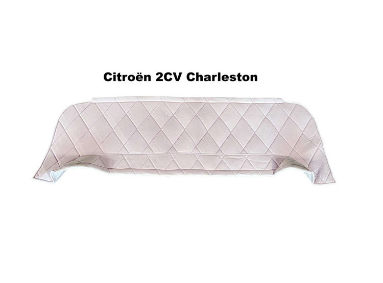Polička z světle šedého veluru - Charleston