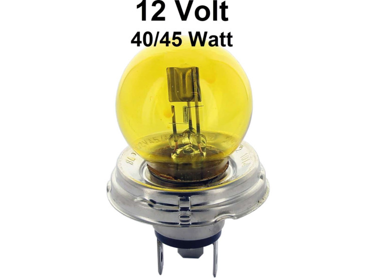 Žárovka hlavního světlometu - asymetrická žlutá 12V 40/45W