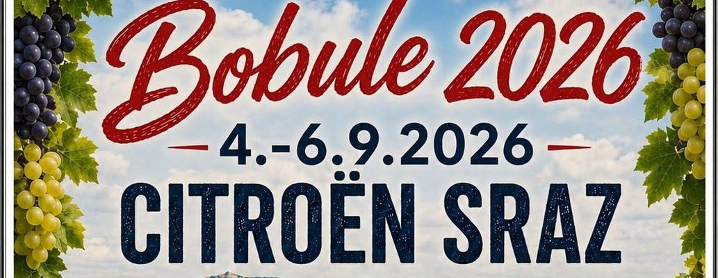 Setkání Citroënů BOBULE 2026